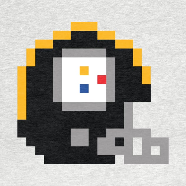 8 Bit Pittsburgh Steelers Helmet by N8I